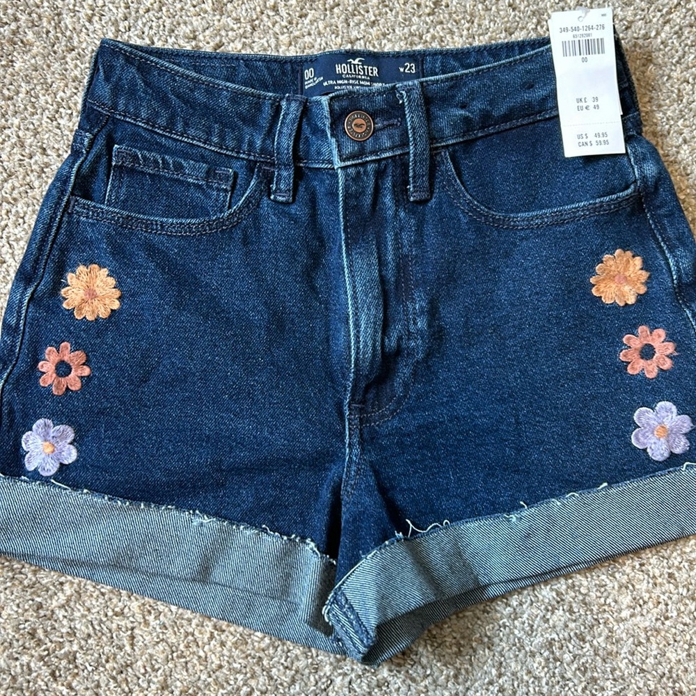 Hollister Floral Jean Shorts